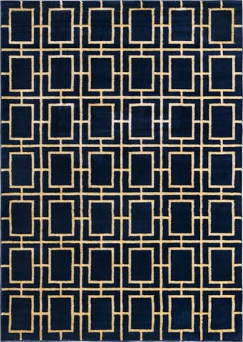 Tapete Marilyn Monroe Glam Trellis 7'1" x 10' Azul miniatura 3