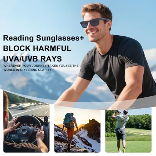 LADEESSE 3 Pack Reading Sunglasses for Men - image 6