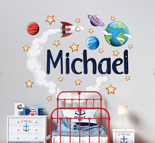 Vinilo Decorativo Espacio Personalizado para Niños miniatura 4
