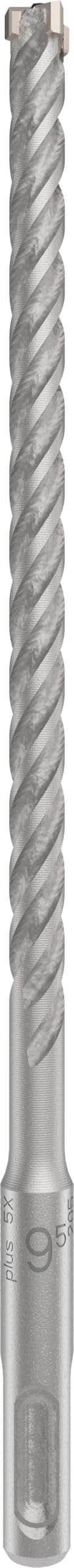 Bosch 1x PRO SDS plus-5X Hammer Drill Bit (for Reinforced concrete, Concrete, Ø 9,50 mm, Professional Accessory Rotary Hammer Drill)