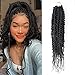 Faux Locs Crochet Hair 20 "6Packs Romantic Twist Hair Box Trecce Dea Capelli all'uncinetto per donne nere Estensioni dei capelli intrecciate all'uncinetto sintetico (20", 1B#)