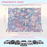 Galaxy Star Magnetic Car Side Window Shade for Family Cars, 1 Piece Double Layer Blackout Sunshade with UV Protection for Kids - Image 7