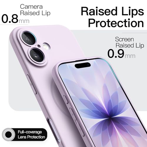 Image of JETech Magnetic Slim Case for iPhone 17 6.3-Inch, Compatible with MagSafe, Ultra-Thin Lightweight Minimalist Phone Cover with Matte Finish and Full Camera Lens Protection (Lavender)
