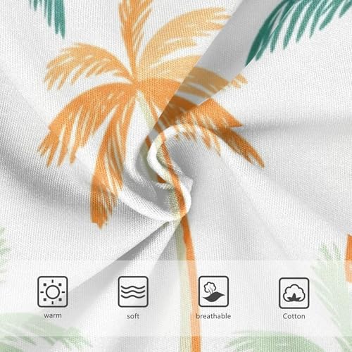 Flower Girls Underwear Toddler 2t Cotton Cute Panties Girl Palm Trees Orange Briefs Kids Undies3