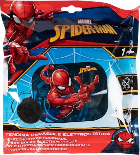 Tataway Tendina Laterale Auto Statica Extra Dark Spiderman 44X35 Cm Uomo Ragno - 8