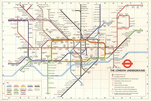 Etube Pln Buy London Underground Tube Plan. Jubilee line Heathrow Central ...
