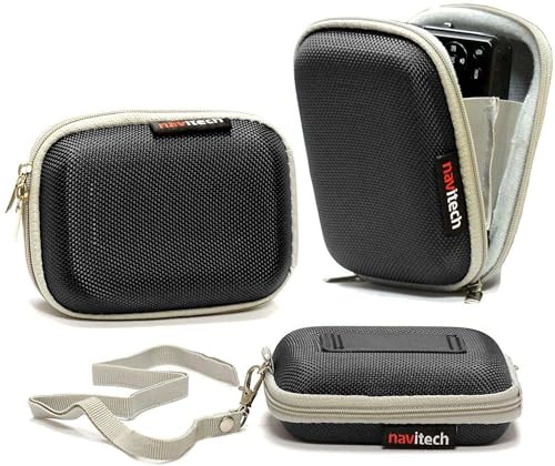 Housse Canon IXUS 185 rigide Navitech noire, l'accessoire photo idéal pour vos vacances et sorties