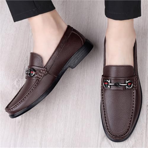 Men's Formal Shoes Dress Oxford Vegan Pu Leather Tuxedo Slip On Pointed Toe Non Slip Rubber Sole Slip Resistant Anti-Slip Uniform3