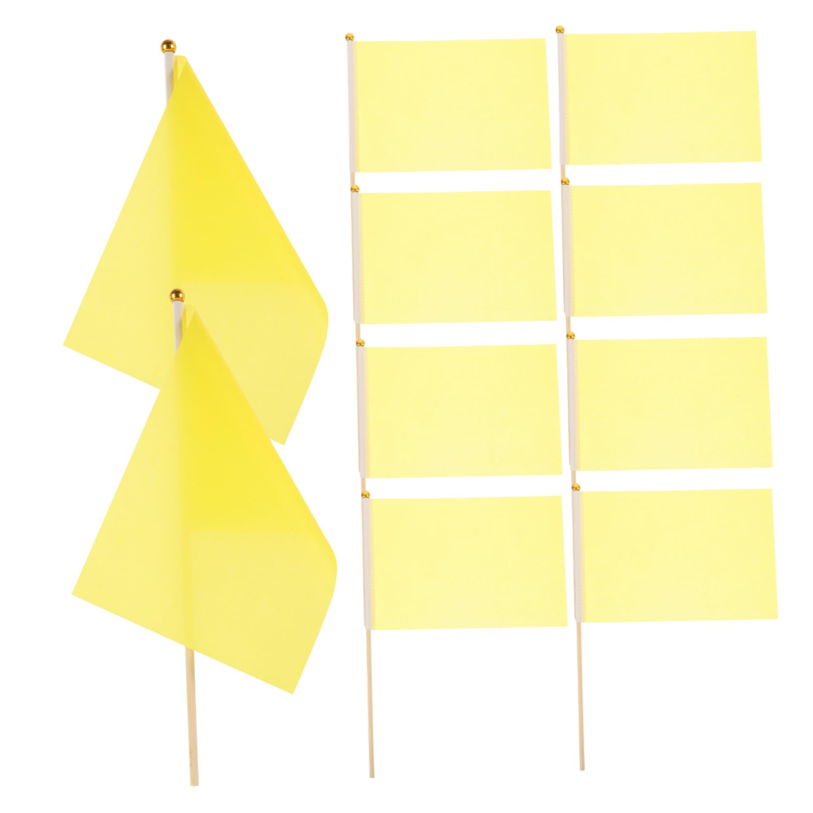 Décorations de fête animées avec 50 mini drapeaux à agiter en tissu
