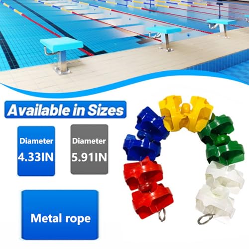 Corde de sécurité piscine 9m avec flotteurs et câble métallique robuste - 5