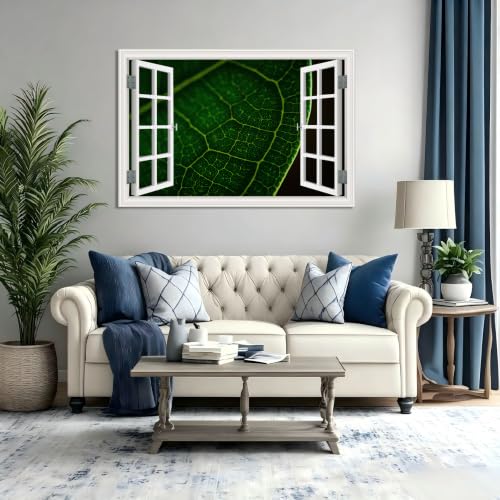 Cuadro lienzo efecto ventana de montañas con gran realismo visual para salas compactas 5