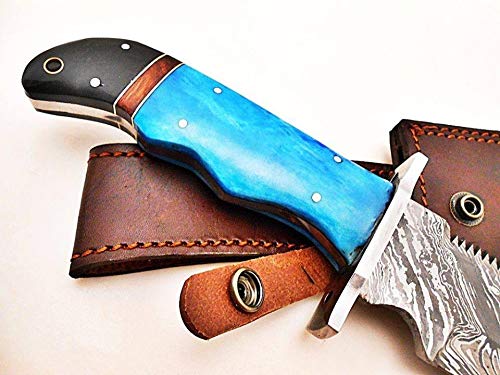 KE-0211-HK Custom Handmade Damascus Knives-13.78