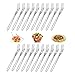 20 Piezas Tenedores Acero Inoxidable, Tenedores Fruta, Tenedor de Cena, Tenedores Postre - para Fiestas, Recepciones, Banquetes, Cumpleaños, Bodas (13.5 cm)