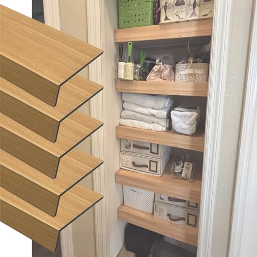 Cubierta personalizable de PVC para estante de armario, revestimiento de alambre de imitación de madera para evitar caídas, cubierta de despensa lista para usar, impermeable y resistente al aceite (5