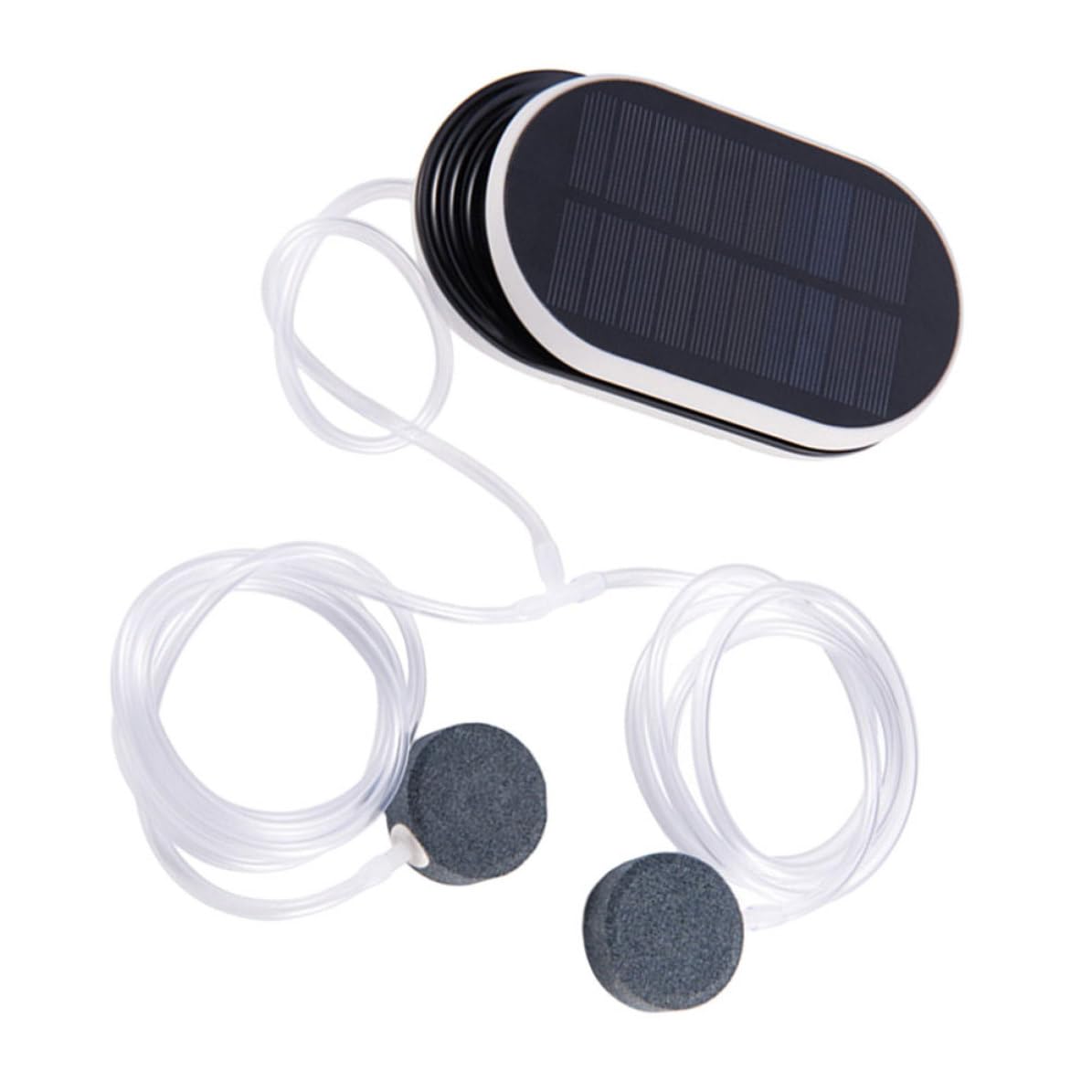 BESPORTBLE Aireador Solar Portátil para Estanques Bomba de Oxígeno de Plástico y Batería de 3600mah, Herramienta de Oxigenación para Acuarios y Jardines al Aire Libre