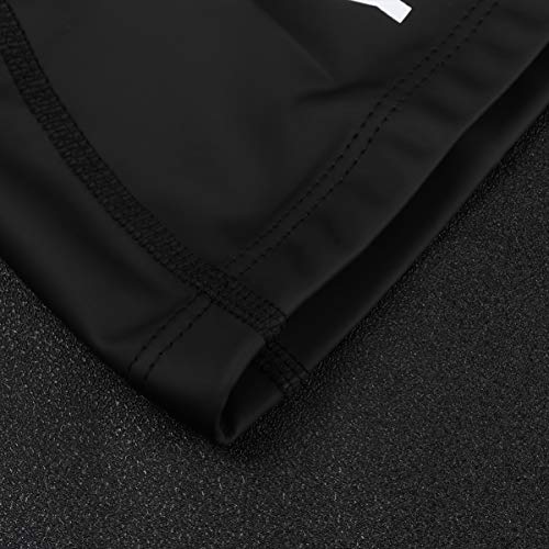 CLISPEED Touca de natação elástica impermeável para cabelos curtos e longos, sem rugas, mantém o cab