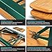 KESSER® Bierzeltgarnitur 3 teilig Gartenmöbel-Set | Klappbar 220 x 50 x 77cm | 2X Bierbänke 1x Biertisch | Festzeltgarnitur Biertisch Stehtisch Sitzgarnitur Holz 16-teiliges Bodenschoner-Set