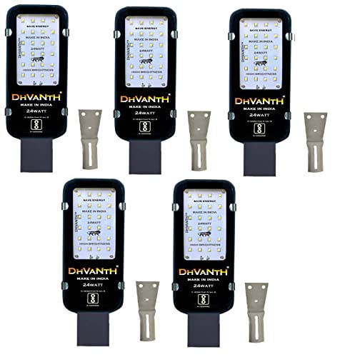 Image of DHVANTH LED 24 W Outdoor Waterproof Street Light with Osram LED, Aluminum Body, IP 65 Driver for Outdoor use. (Sun 24W P-5)