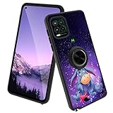 Cartoon Case Compatible with Moto G Stylus 5G Case 2021 Version Cute Purple Eeyore Cartoon Character