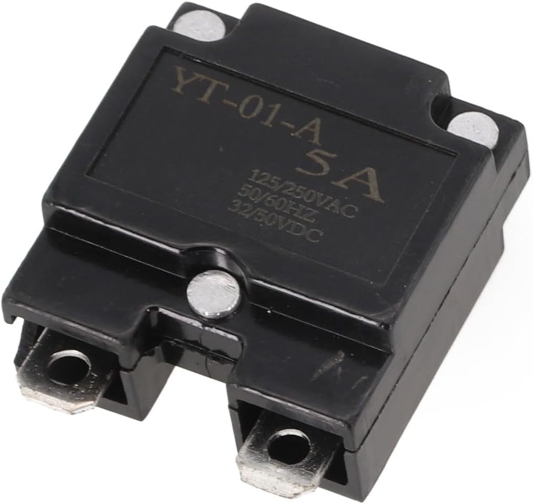 Automatic Reset Relay Current Overload Switch Fuse Thermal Protector for Children Electric Car Accessories Remote Control Toys Stroller Parts(5A)