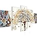 Produktbild Gustav Klimt Baum des Lebens Bild Vlies Leinwandbild 5 Teilig Abstrakt Baum Bunt Schlafzimmer Flur 004653a