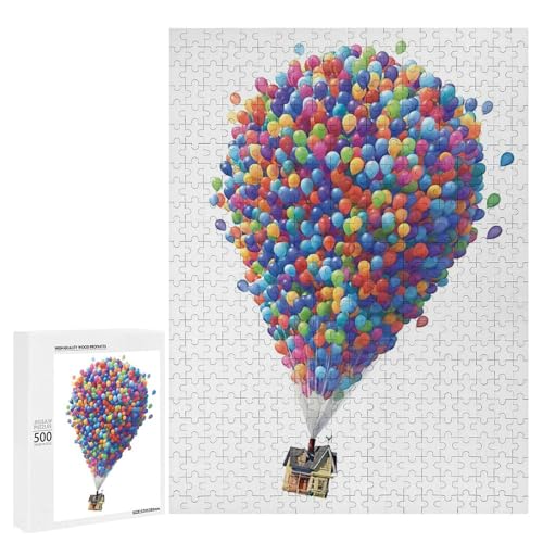 ジグソーパズル カールじいさんの空飛ぶ家 500ピース 1000ピース Puzzle 知育玩具 カチっとハマる 破片なし パズル 木製パズル こども向けパズル 誕生日 暇つぶし プレゼント おしゃれ 家庭娯楽 ギフト 大人 子供 初心者向け 500 PCS