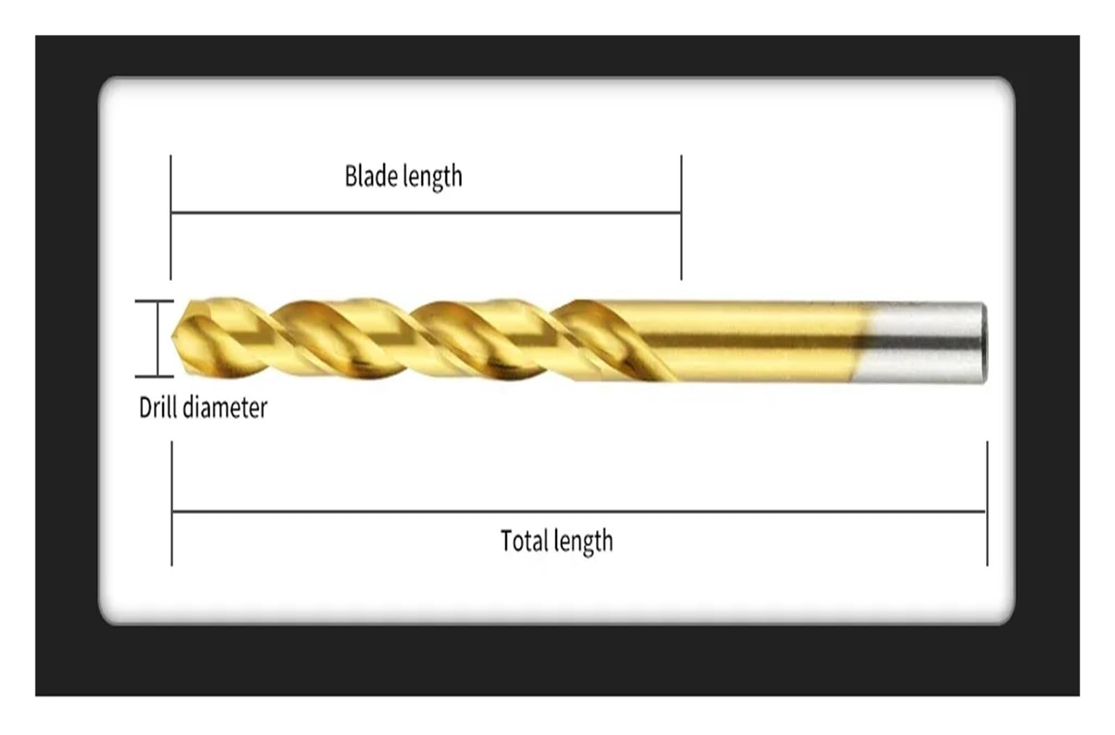 10 Uds HSS Broca Helicoidal Perforación De Titanio Herramienta De Acero Inoxidable Metal(9.0mm)