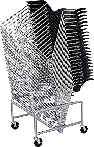 Safco 4190SL Sled Base Stack Chair Cart for use with Veer and Vy Stack Chairs. Sold Separately, Silver