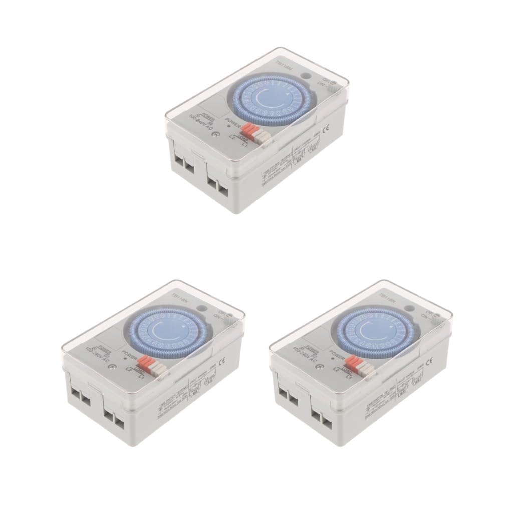3 set 24 ore cronometria timer meccanico temporizzatore relè AC 100-240V