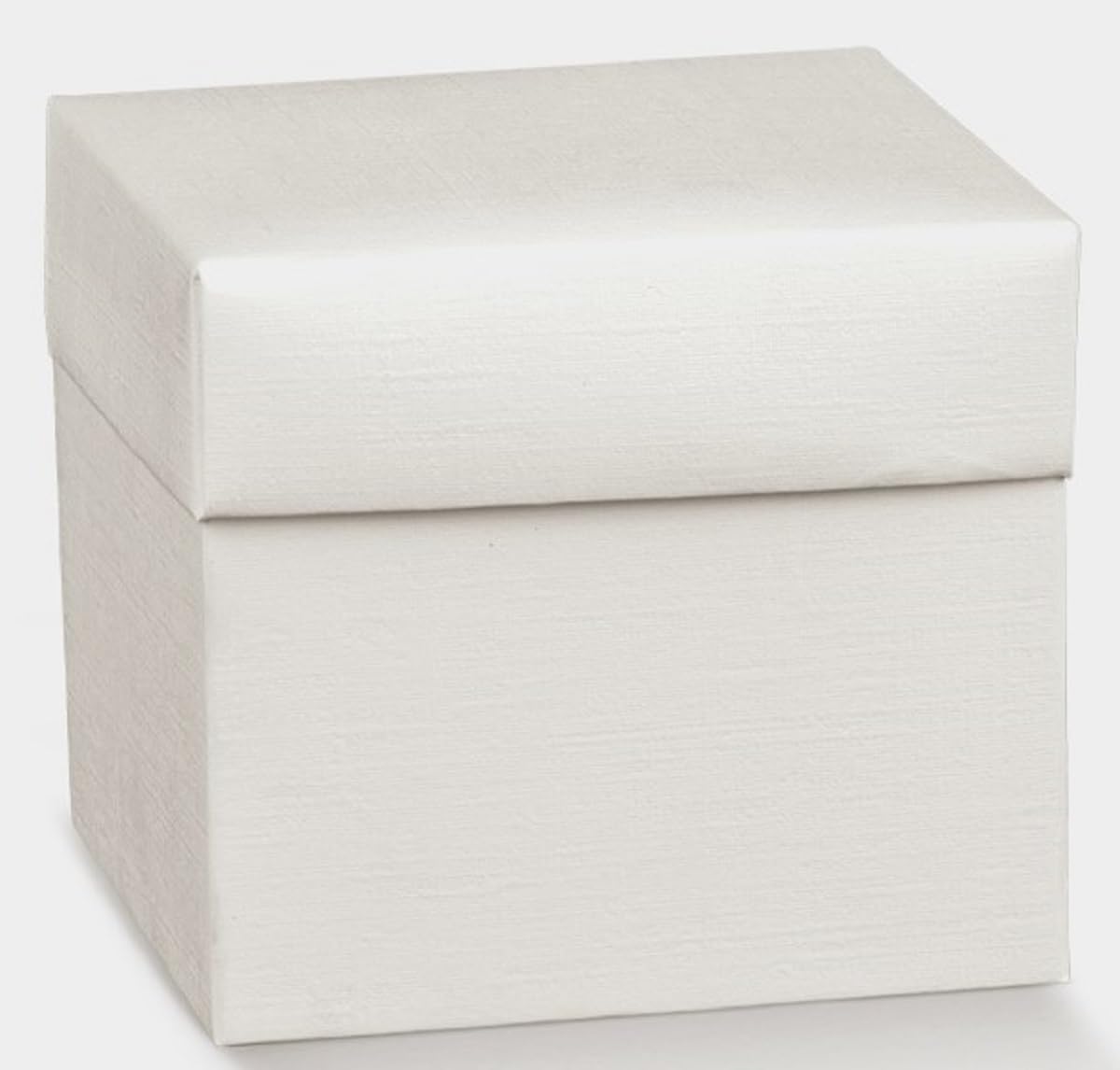 Boîtes pour bonbonnière blanches lot de 20 emballages mariage carton 10x10x6 cm 19042