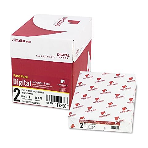 Nekoosa Fast Pack Digital Carbonless Paper, 2-Part, 8.5 X 11, White/Canary, 500 Sheets/Ream, 5 Reams/Carton Cover