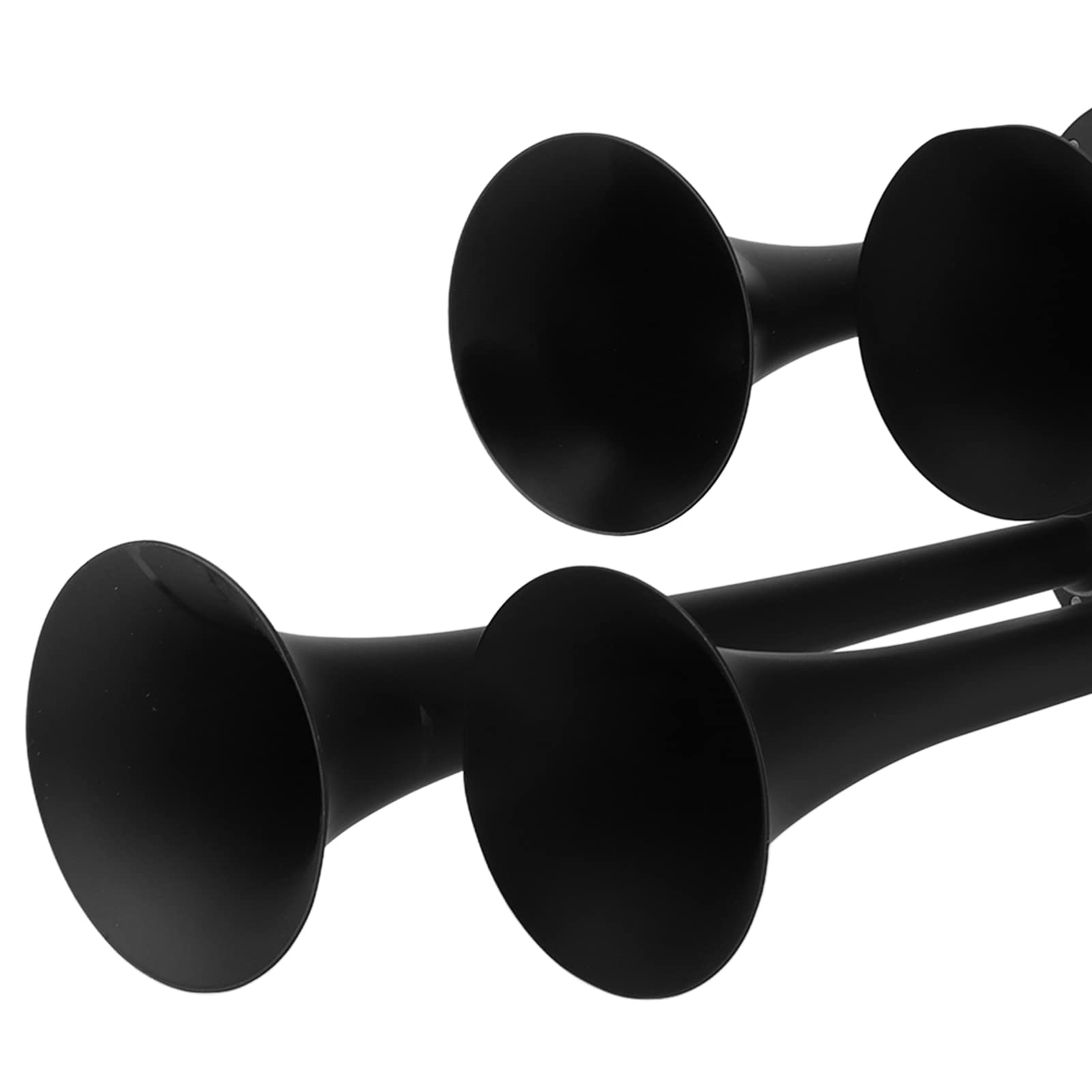 Kit de bocina de coche de 12 V con diseño de cuatro trompetas de 135 DB, metodo de bocina de aire súper ruidoso para ajuste universal en camiones, SUV, trenes y barcos,