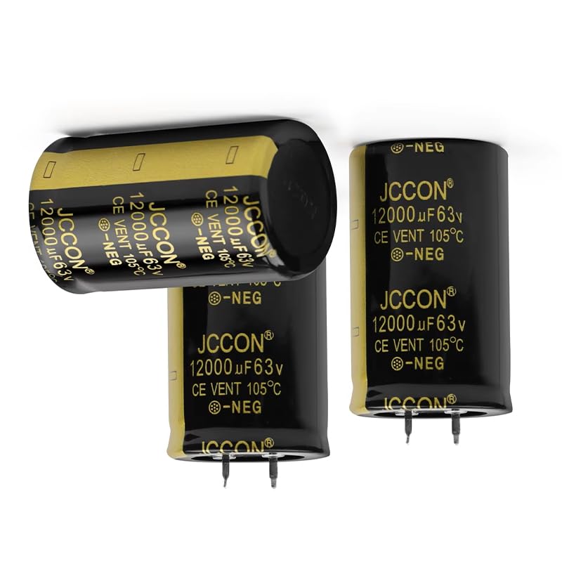 2pieces 63V 12000UF Quick Plug Electrolytic Capacitor, 30X50mm Aluminum Electrolytic Capacitor for Welder, LED Driver Power Supply, Charging Pile, etc.