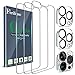 Ferilinso Designed for iPhone 13 Pro Screen Protector, 3 Pack HD Tempered Glass with 2 Pack Camera Lens Protector, Case Friendly, 9H Hardness, Bubble Free, 5G 6.1 Inch, easy installation