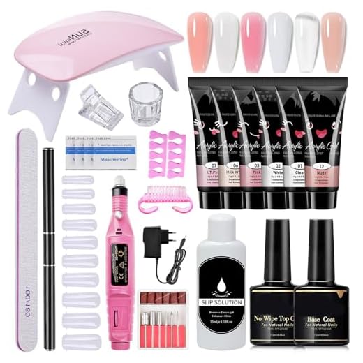 Kit de gel de uñas de polietileno - 19 kits de uñas,Kit de extensión de uñas de gel para manicura de uñas, esmalte de uñas de gel, herramientas de arte de uñas, regalo de belleza para mujeres, Zorq