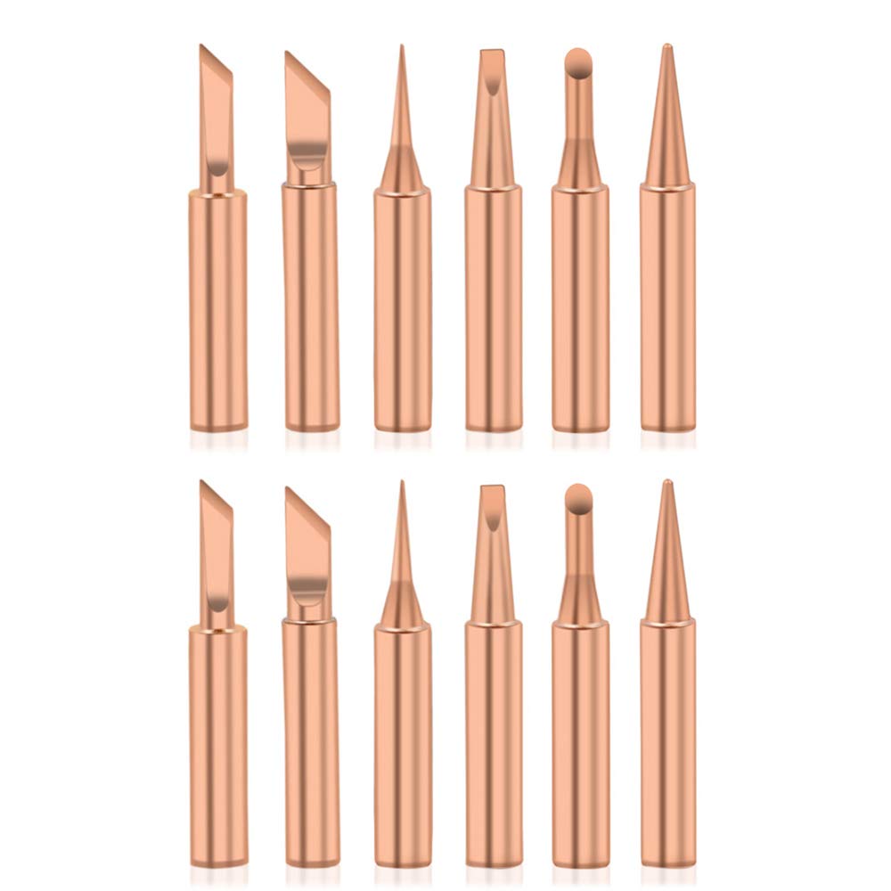 Mesee Soldering Tips Kit 900M LeadFree Copper Solder Iron Tip Welding