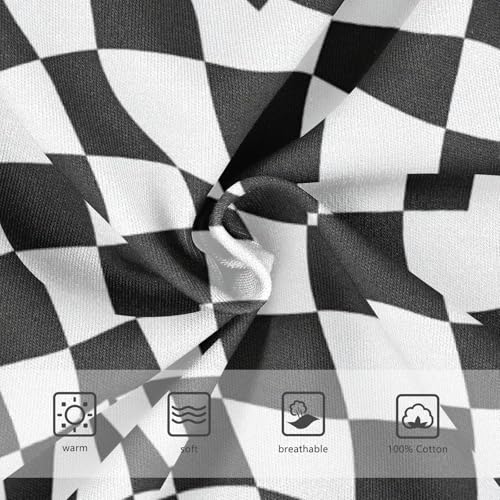 Wusikd Black White Checkered Boys' Underwear Cotton Boys Briefs Soft Toddler Underwear 2T3