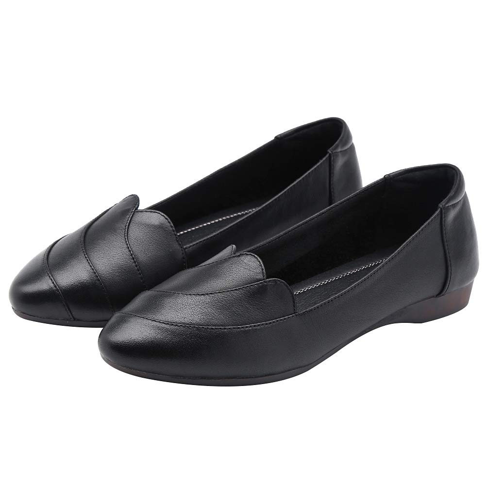 rismart Donna Scivolare su Piatto Comfort Piedi Balletto Scarpe