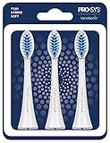 PRO-SYS VarioSonic V130 Hybrid Soft Replacement Heads, Pack of 3. Also fits BURST brush!