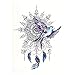 Produktbild 1 x Mandala als buntes XL Tattoo - Vogel Federn - Body Temporary Fake Tattoo - TH265 (1)