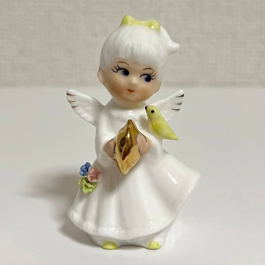 トラピスチヌ　天使の像　陶器製人形　6体セット トラピスチヌ 天使の像 陶器製人形 6体セット