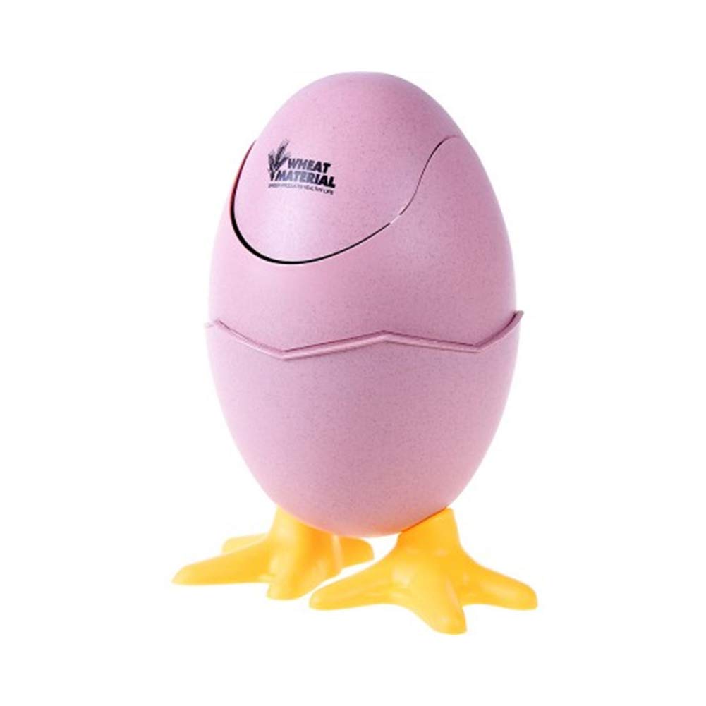 Mini Straw Kitchen Egg Shaped Litter Bucket Kitchen Office Bathroom