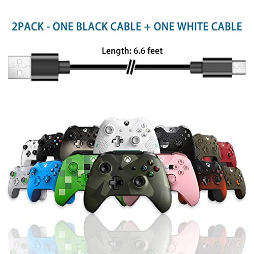 Compatible for Xbox one Controller Quick Charger Charging Cable, Micro USB 2.0 Data Sync Cord Compatible for Xbox one S/Xbox one X Controller Wire (10FT)