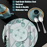 48Piece Silverware Set with Steak Knives for 8, Stainless Steel Flatware Set, Knife Fork Spoon Set, Mirror Finish Cutlery Utensil Set for Home Restaurant, Dishwasher Safe Utensil Set