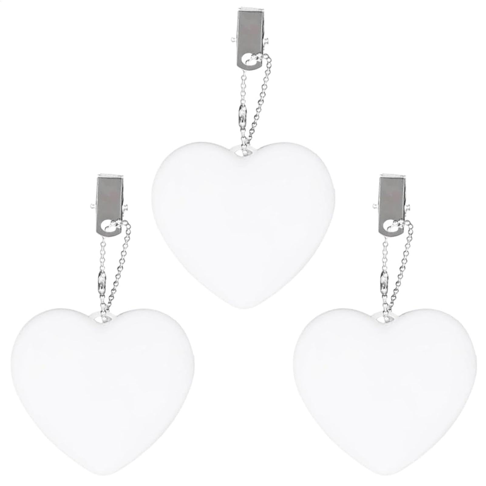 Tktouci 3pc Light for Purse - Purse Glow Heart Light | LED Purse Light Handbag Lamp Light | Automatic Motion Activated Purse Heart Shaped Light for Women Bah Purse Charm Atmosphere Light