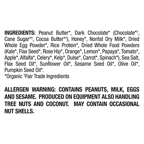 Perfect Bar Snack Size Chocolate Covered Peanut Butter Protein Bar, Protein Snack, Snack Bar, Kids Bar, Organic, Gluten Free, Soy Free, Non Gmo, No Sugar Alcohols, 1.05 Ounce Bars, 6 Count #TOP6
