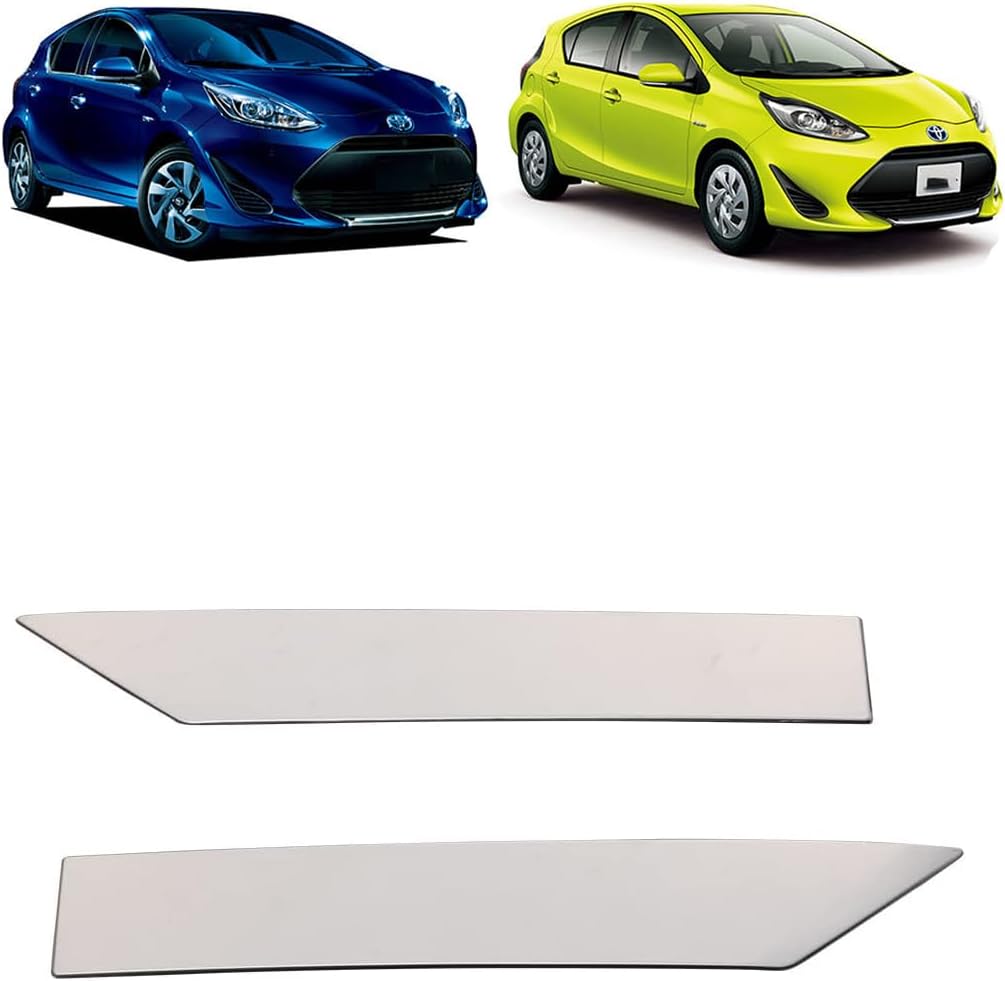 Применимо к TOYOTA AQUA NHP10 2017.6-Боковая КРЫШКА переднего номерного знака + Накладка на передний НИЖНИЙ спойлер, НАКЛАДКА НА передний номерной ЗНАК + НАКЛАДКА НА ПЕРЕДНЮЮ КРОМКУ, ЗЕРКАЛЬНОЕ ПОКРЫТИЕ ИЗ нержавеющей стали, НАРУЖНЫЕ ДЕТАЛИ ТОРГОВОГО ЦЕНТРА, изготовленные НА заказ ДЛЯ эксклюзивного дизайна AQUA [Параллельный импорт], фото 2
