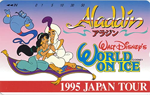 テレホンカード テレカ Walt Disney ディズニー・ワールド・オン・アイス WORLD ON ICE アラジン Aladdin 1995 50度数のサムネイル