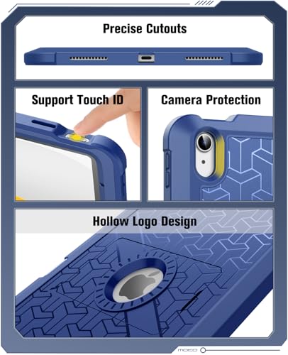 Coque iPad 11/10.9 antichoc robuste MoKo double couche protecteur écran béquille