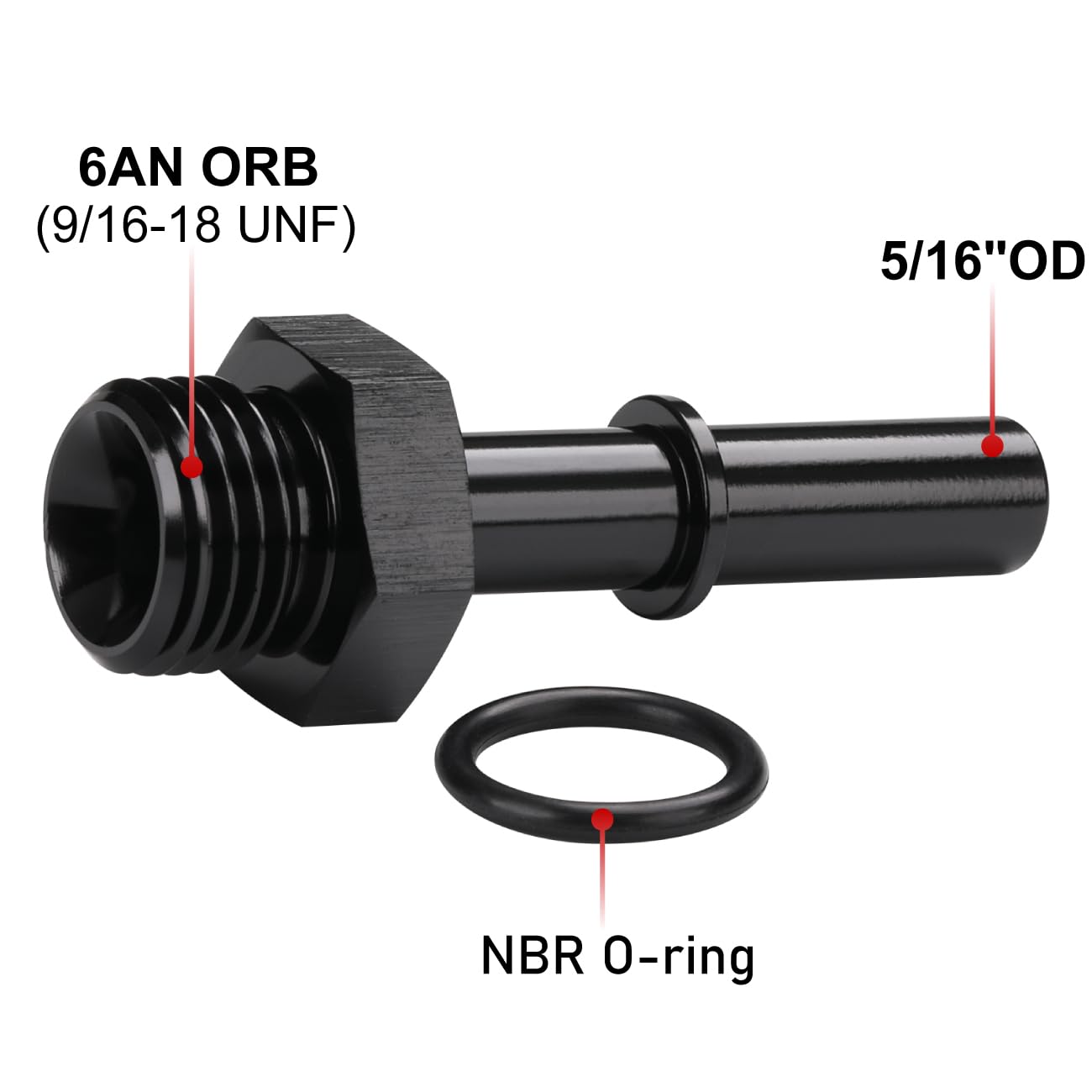 EPMAN Aluminum 6AN Or 8AN Male Flare To 3/8 In Or 5/16 In SAE Quick Disconnect Female Fitting Adapters From Body Kits - Price 29.23 - View #3